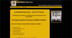 Desktop Screenshot of goldshieldalarm.com